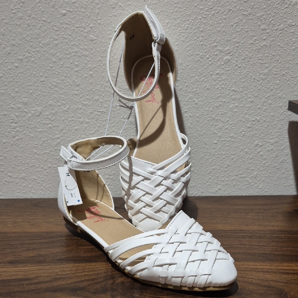 White Woven Women's Shoes